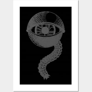 Mechanical Eye (Gray) T-Shirt Posters and Art